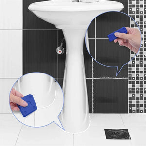 Planet Gates 4PCS Blue 4pcs Silicone Glass Cement Scraper Sealant Grout Remover Tool Home Finishing Caulking Tools Home Cleaning Hand Spatula Tool