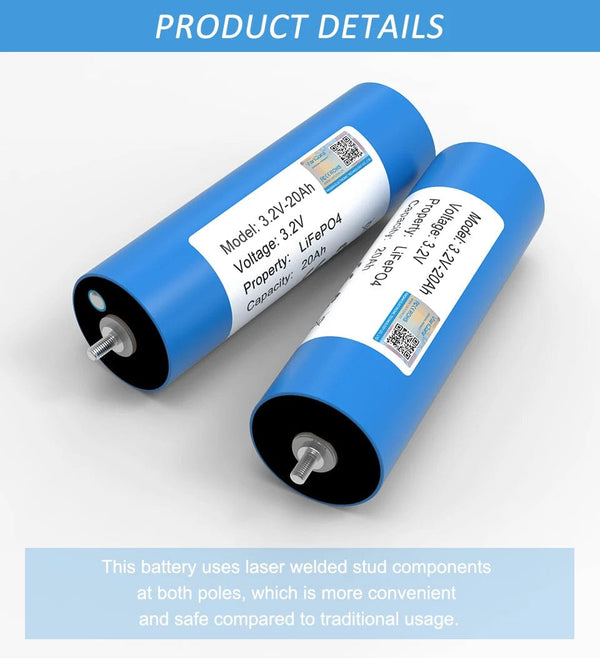 Planet Gates 4pcs C40 20AH 4pcs 3.2V 20Ah battery pack LiFePO4 C40 phosphate Cell for 4S 8s 12V 24V Motorcycle Car motor batteries Modification Grade A