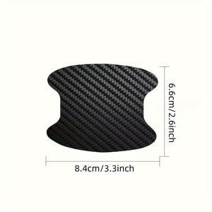 Planet Gates 4pcs Car Door Sticker Carbon Fiber Scratches Resistant Cover Auto Handle Protection Film Exterior Styling Car Accessories