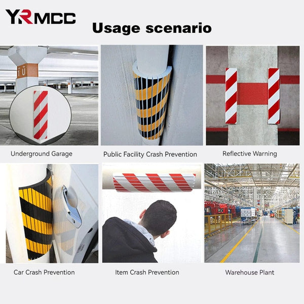 Planet Gates 4PCS Car Park Wall Protector Foam Edge Corner Anti-collision Sticker Garage Columns Anti Scratch Safe Car Door Bumper Protectors