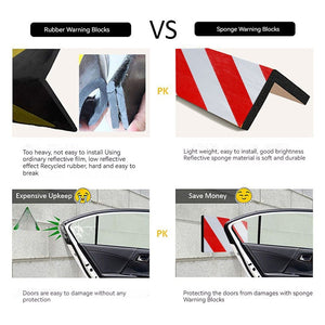 Planet Gates 4PCS Car Park Wall Protector Foam Edge Corner Anti-collision Sticker Garage Columns Anti Scratch Safe Car Door Bumper Protectors