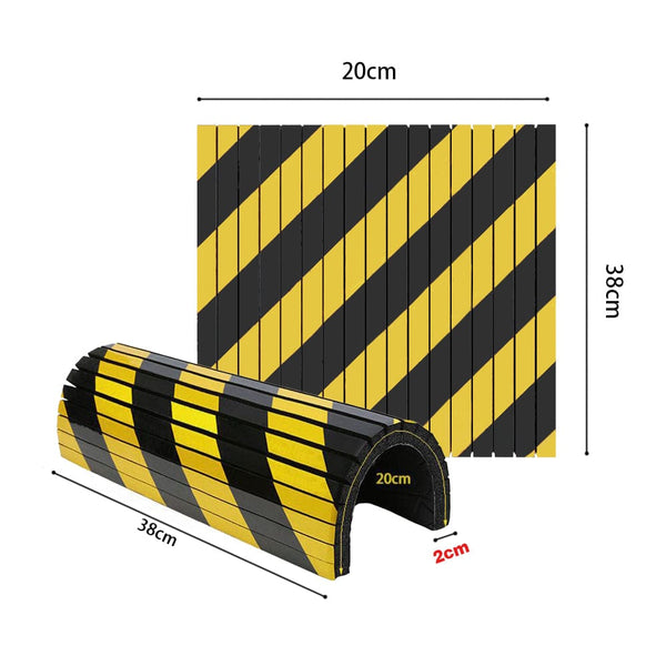 Planet Gates 4PCS Car Park Wall Protector Foam Edge Corner Anti-collision Sticker Garage Columns Anti Scratch Safe Car Door Bumper Protectors