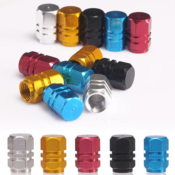 Planet Gates 4pcs Car Valve Cap, Valve Cover, Aluminum Alloy Tire Valve Covers, Cool Modification