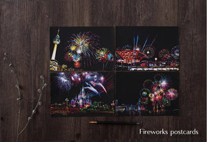 Planet Gates 4Pcs Children DIY Night Scene Art Scratch Painting Toys City Building Landscape Kids Educational Toys Birthday Gift Room Decor