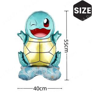 Planet Gates 4PCS / CHINA 4Pcs Standing Pokemon Balloon Cartoon Pikachu Squirtle Bulbasaur figure Foil Ballon Decoration Supplies Kids Birthday Party Gift
