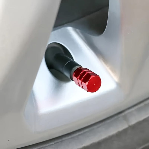 Planet Gates 4pcs Cool Tire Cover Aluminum Alloy Valve Tire Valve Stem Valve Car Wheel Valve Car Dust-proof Tire Hexagon, Car Exterior Accessories