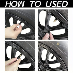 Planet Gates 4pcs Cool Tire Cover Aluminum Alloy Valve Tire Valve Stem Valve Car Wheel Valve Car Dust-proof Tire Hexagon, Car Exterior Accessories