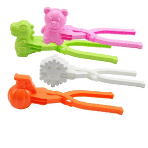 Planet Gates 4pcs Cute Bear Duck Snowball Clip Snow Clay Ball Maker Creative Snowballs Mold Snow Shovel for Kids Outdoor Sports Snow Toys