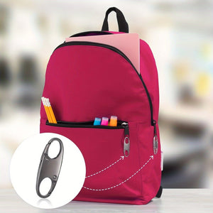 Planet Gates 4PCS Double Small Carabiner Clips, S-shaped Carabiner, Keychain, Small Alloy Snap Hook Zipper Clip For Fishing/Camping/Outdoor, Zipper Lock, Zipper Pull Replacement, Connectors Zipper Clips, Theft Deterrent