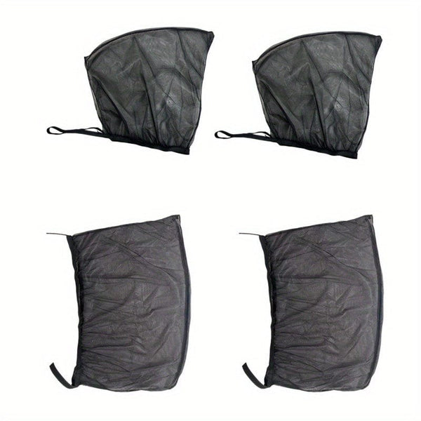 Planet Gates 4pcs-Front And Rear Row 2pcs/4pcs Sunscreen Ventilation Car Windows Mosquito Nets Car Screens Mosquito Screens Sun Blinds Sunshades/cloth UV Heat Protection Cool Cooling