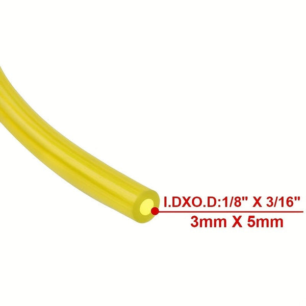 Planet Gates 4pcs Fuel Line Hose Small Engine Tube For For Zama Poulan Weedeater Craftsman  (4 Size/ Each 152.4 Cm) I.D. X O.D. 7.62/81.28cm X 7.62/40.64cm 2.54/20.32cm X 7.62/40.64cm 2.54/20.32cm X 2.54/10.16cm.203.2cm X.3.56