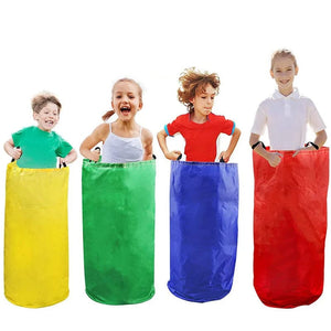Planet Gates 4Pcs Fun Outdoor Sports Props Kangaroo Jumping Bag Sack Race Games Parent-child Interactive Sense Training Kids Preschool Toys