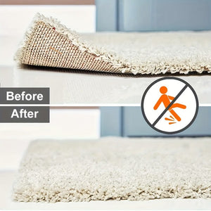 Planet Gates 4pcs High-quality Anti Slip And Anti Drilling Carpet Stickers Are Suitable For Living Room, Dining Room, Bathroom Carpets, Ceramic Tiles, And Wooden Floor Areas To Prevent Carpet Movement And Rolling. Novelty Item! !!!