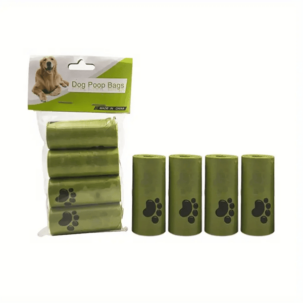 Planet Gates 4pcs Leak-Proof Dog Poop Bags, Dog Waste Bags for Pet, Outdoor Supplies, Biodegradable Environment, Environmentally Friendly