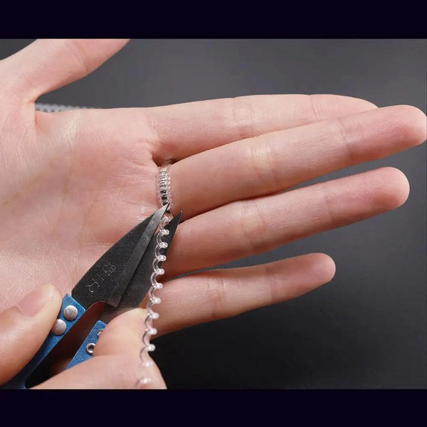 Planet Gates 4pcs/lot Transparent Spiral Based Ring Tools Spring Coil Ring Size Adjuster Guard Tightener Reducer Resizing Tool For Jewelry