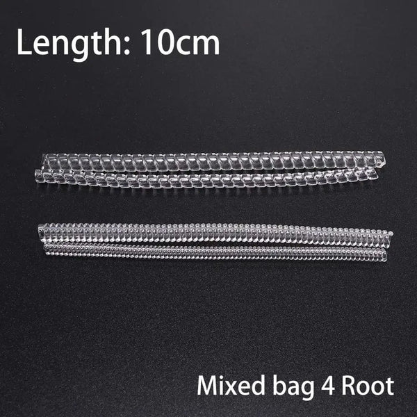 Planet Gates 4pcs/lot Transparent Spiral Based Ring Tools Spring Coil Ring Size Adjuster Guard Tightener Reducer Resizing Tool For Jewelry
