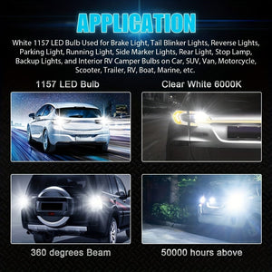 Planet Gates 4Pcs NEW 4PCS 1157 33 SMD White Car Led Brake Lights Turn Signal Lamp Tail Lamps Auto Parking Rear Reverse LED Bulbs