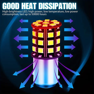 Planet Gates 4Pcs NEW 4PCS 1157 33 SMD White Car Led Brake Lights Turn Signal Lamp Tail Lamps Auto Parking Rear Reverse LED Bulbs