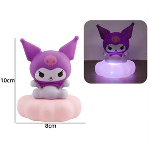 Planet Gates 4PCS New Japan Style Sanrios Night Light Enamel Cloud Cartoon Kuromi Cinnamoroll Pochacco Small Table Light Illuminating Decoration