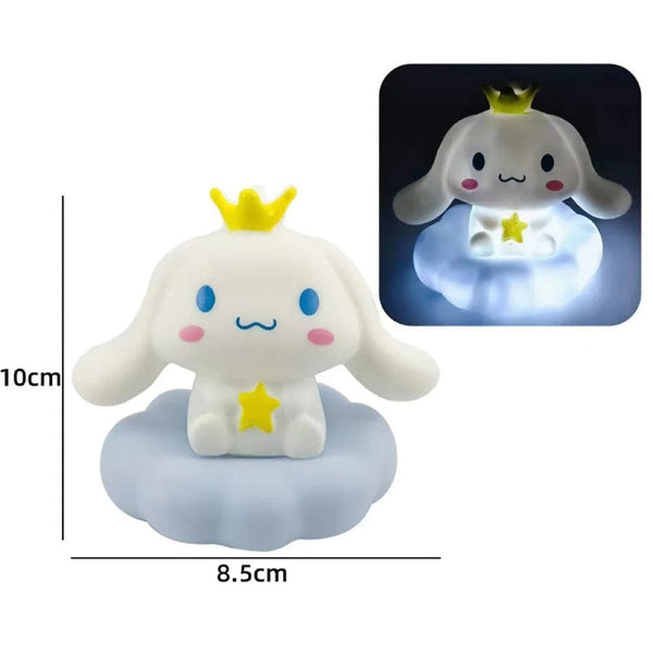 Planet Gates 4PCS New Japan Style Sanrios Night Light Enamel Cloud Cartoon Kuromi Cinnamoroll Pochacco Small Table Light Illuminating Decoration