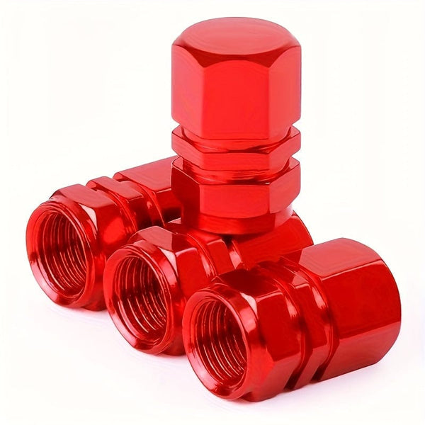 Planet Gates 4pcs Of Car Tire Valve Caps, Aluminum Alloy Car Wheels, Tire Valve Caps, Dust Proof Car Motorcycles, Trucks, Bicycles, Tire Valve Caps
