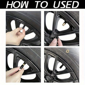 Planet Gates 4pcs Of Car Tire Valve Caps, Aluminum Alloy Car Wheels, Tire Valve Caps, Dust Proof Car Motorcycles, Trucks, Bicycles, Tire Valve Caps