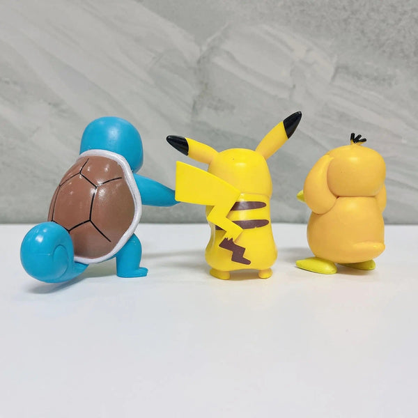 Planet Gates 4Pcs Pokemon Pikachu Anime Figure Toys PVC Cake Car Decoration Ornaments  Action Figure For Children Birthday Christmas Gifts
