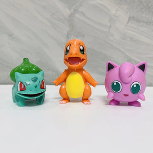 Planet Gates 4Pcs Pokemon Pikachu Anime Figure Toys PVC Cake Car Decoration Ornaments  Action Figure For Children Birthday Christmas Gifts
