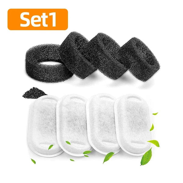 Planet Gates 4Pcs Set / CHINA ROJECO Cat Fountain Filter For 3.2L Stainless Steel Cat Water Fountain Pet Water Dispenser Replacement Activated Carbon Filters
