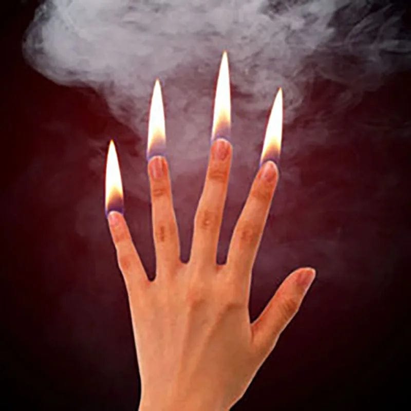Planet Gates 4Pcs/set Finger Fire Magic Tricks Fire Appearing Thumb Tip Magia Professional Magician Stage Illusions Gimmick Accessories Props