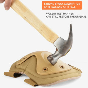 Planet Gates 4Pcs/Set Military Tactical Multicam Knee & Elbow Pads,Adjustable Skate Protective Pad Army Combat Airsoft Hunting Safety Gear