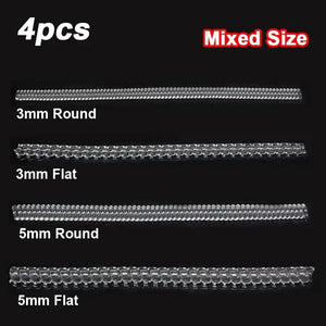 Planet Gates 4pcs/Set Ring Size Reducer Tools Spiral Spring Based Rings Adjust Invisible Transparent Tightener Resizing Tool Jewelry Guard
