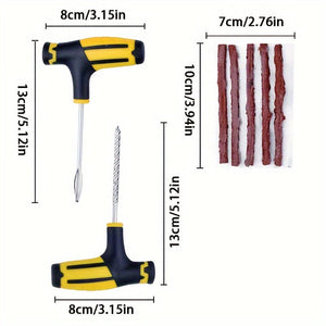 Planet Gates 4pcs Small Tire Repair Tool Set For Car, Tire Motorcycle Quick Tire Repair Tape Repair Tool