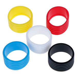 Planet Gates 4pcs Tennis Racket Rubber Ring Grip Stretchable Stretchy Handle  Shockproof Absorber Anti-vibration Silicone Sports Accessories