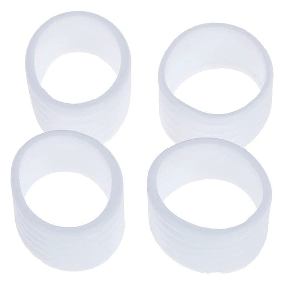 Planet Gates 4pcs Tennis Racket Rubber Ring Grip Stretchable Stretchy Handle  Shockproof Absorber Anti-vibration Silicone Sports Accessories