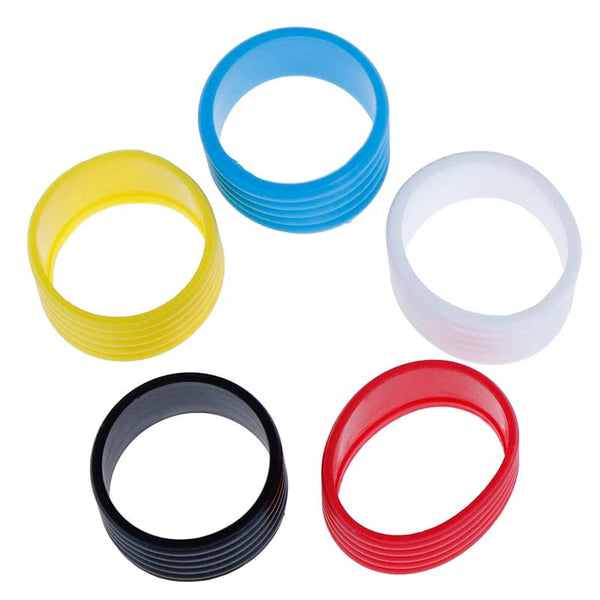 Planet Gates 4pcs Tennis Racket Rubber Ring Grip Stretchable Stretchy Handle  Shockproof Absorber Anti-vibration Silicone Sports Accessories