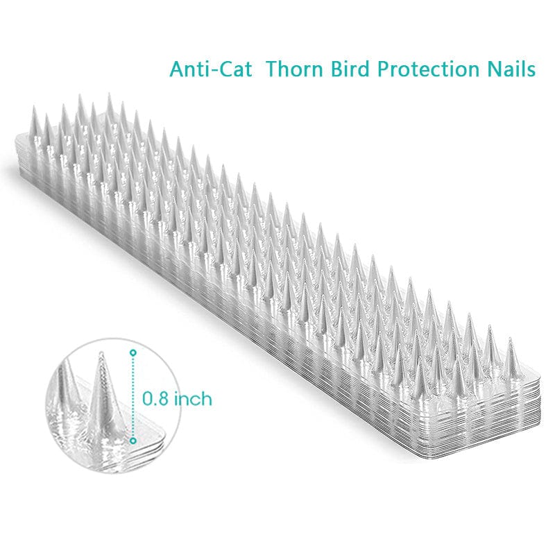 Planet Gates 4pcs, Transparent Plastic Anti-Cat Thorn Bird Protection Nails Suitable For Indoor And Outdoor Use To Keep Pigeons And Squirrels Away