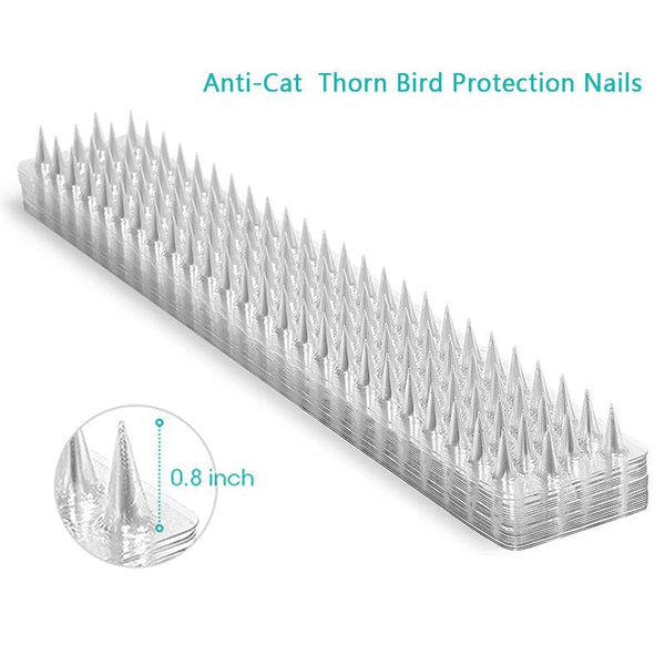 Planet Gates 4pcs, Transparent Plastic Anti-Cat Thorn Bird Protection Nails Suitable For Indoor And Outdoor Use To Keep Pigeons And Squirrels Away