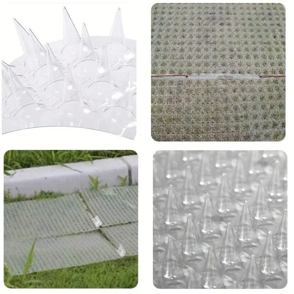 Planet Gates 4pcs, Transparent Plastic Anti-Cat Thorn Bird Protection Nails Suitable For Indoor And Outdoor Use To Keep Pigeons And Squirrels Away