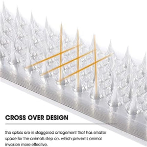 Planet Gates 4pcs, Transparent Plastic Anti-Cat Thorn Bird Protection Nails Suitable For Indoor And Outdoor Use To Keep Pigeons And Squirrels Away