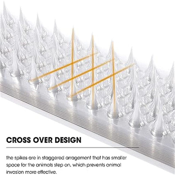 Planet Gates 4pcs, Transparent Plastic Anti-Cat Thorn Bird Protection Nails Suitable For Indoor And Outdoor Use To Keep Pigeons And Squirrels Away