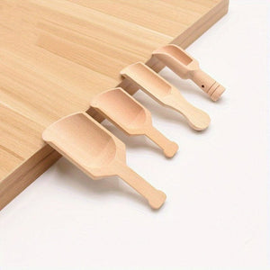 Planet Gates 4pcs Wooden Spoon 4pcs Set Wooden Tea and Salt Spoons - Perfect for Tea, Coffee, and Bath Salt - Set of 4