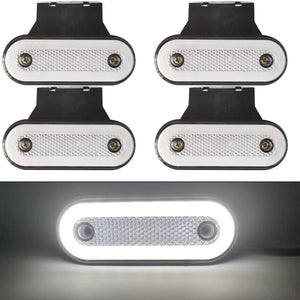 Planet Gates 4PCS Yellow  B / CHINA 4x Truck Side Marker Light LED Clearance Lamp For Caravan Trailer Tractor Lorry Warning Tail Light Car External Lamp 12V 24V