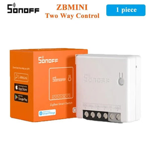 Planet Gates 4PCS ZBMINI / CHINA SONOFF ZBMINI-L2/ ZBMINI Zigbee DIY Smart Switch Module No Neutral Wire Required 2 Way Control Home Automation For Alexa eWelink