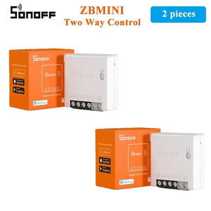 Planet Gates 4PCS ZBMINI / CHINA SONOFF ZBMINI-L2/ ZBMINI Zigbee DIY Smart Switch Module No Neutral Wire Required 2 Way Control Home Automation For Alexa eWelink