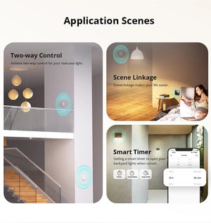 Planet Gates 4PCS ZBMINI / CHINA SONOFF ZBMINI-L2/ ZBMINI Zigbee DIY Smart Switch Module No Neutral Wire Required 2 Way Control Home Automation For Alexa eWelink