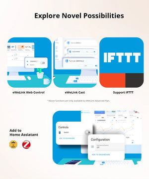 Planet Gates 4PCS ZBMINI / CHINA SONOFF ZBMINI-L2/ ZBMINI Zigbee DIY Smart Switch Module No Neutral Wire Required 2 Way Control Home Automation For Alexa eWelink