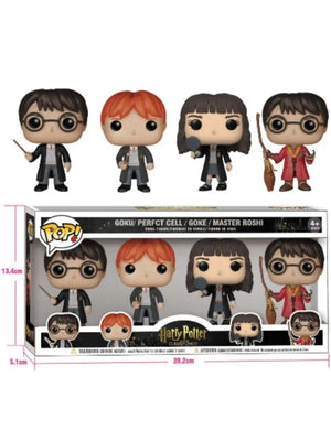 Planet Gates 4pcsFigure HarridPotter Ron Hermione Snape Dobby Luna Lord Voldemort Soul Eating Vinyl Action Figure Collection Model Toys Gifts