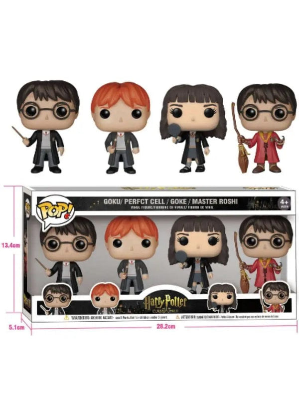 Planet Gates 4pcsFigure HarridPotter Ron Hermione Snape Dobby Luna Lord Voldemort Soul Eating Vinyl Action Figure Collection Model Toys Gifts
