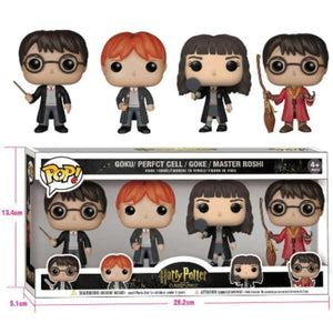 Planet Gates 4pcsFigure HarridPotter Ron Hermione Snape Dobby Luna Lord Voldemort Soul Eating Vinyl Action Figure Collection Model Toys Gifts